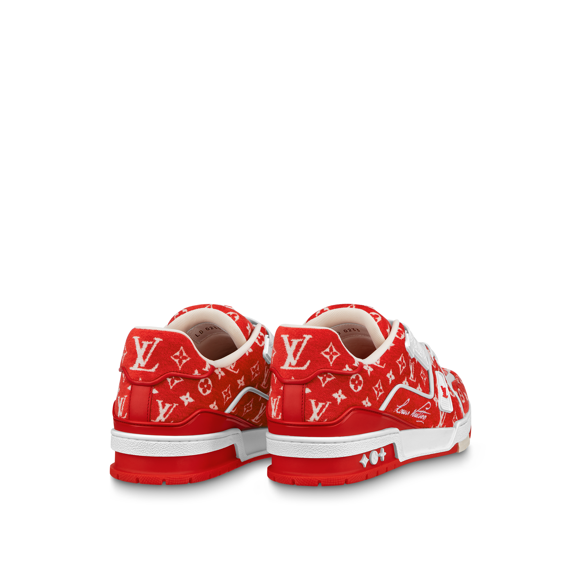 Louis vuitton store red sneakers